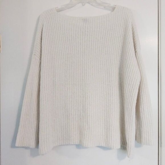 Another One Cream Wool Blend Chenille Sweater - Picture 6 of 7